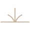 Ekena Millwork Richland Smooth Timber Gable Bracket, Douglas Fir, 108"W x 54"H x 1 1/2"D x 3 1/2"F, 12/12 Pitch GBW108X54X0204RIC00SDF - alternate 1